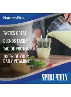 Nature's Plus Naturesplus Spirutein Shake Banana Flavor 1.2 Lbs Spirulina Protein Powder Plant Based Meal Replacement Vitamins & Minerals For Energy Vegetarian Glutenfree 16 Servings  - Image 4