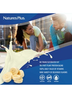 Nature's Plus Naturesplus Spirutein Shake Banana Flavor 1.2 Lbs Spirulina Protein Powder Plant Based Meal Replacement Vitamins & Minerals For Energy Vegetarian Glutenfree 16 Servings  - Image 3