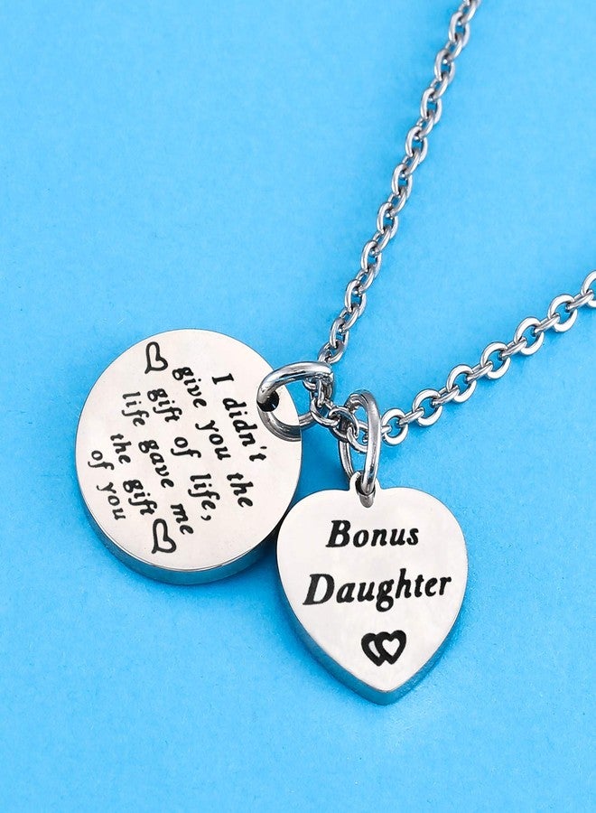 Nimteve Daughter Gifts From Mom I Didn’t Give You The Gift Of Life Life Gave Me The Gift Of You Bonus Daughter Gifts (Necklace #1) - Image 4