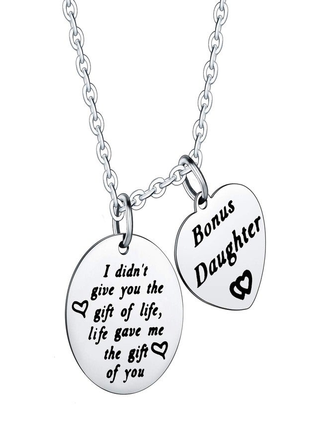Nimteve Daughter Gifts From Mom I Didn’t Give You The Gift Of Life Life Gave Me The Gift Of You Bonus Daughter Gifts (Necklace #1) - Image 2