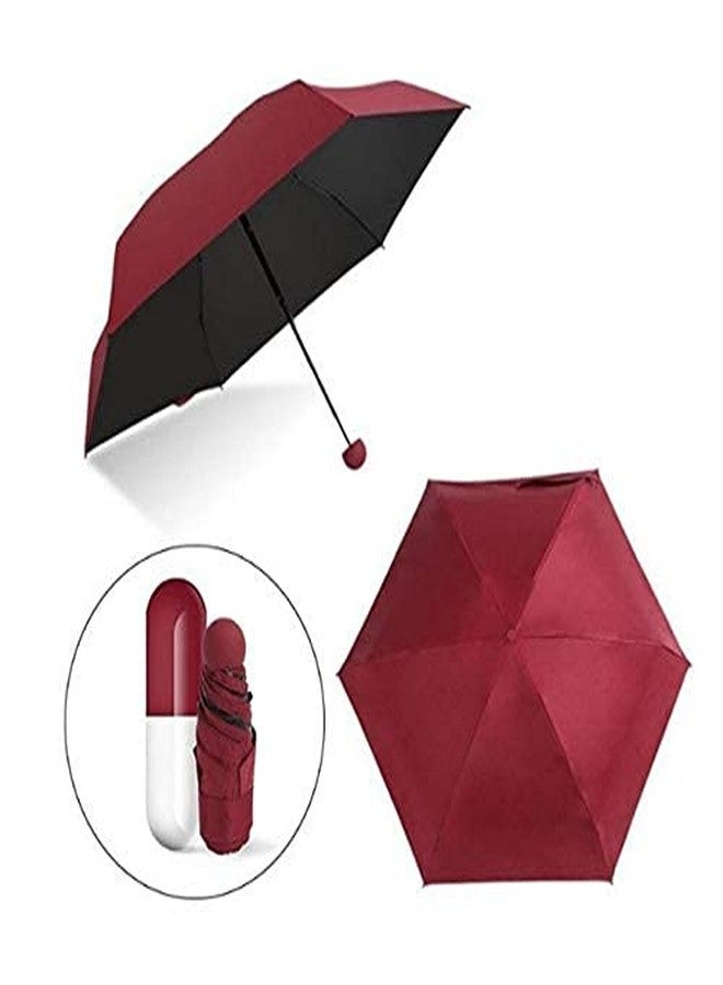 TUPERMAR Creative Capsule Case Umbrella Lightweight Waterproof UV Protection Mini Compact Foldable Design Travel Umbrella For Men and Women 3 Fold Portable Fancy Capsule Shape Umbrella(1) - Image 4