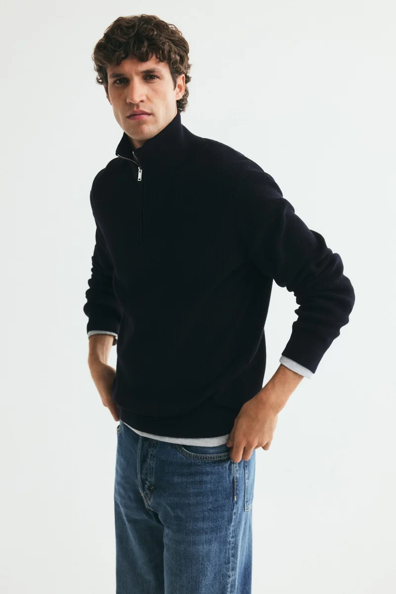H&M  Regular Fit Zip-top jumper for Men | Best Price UAE