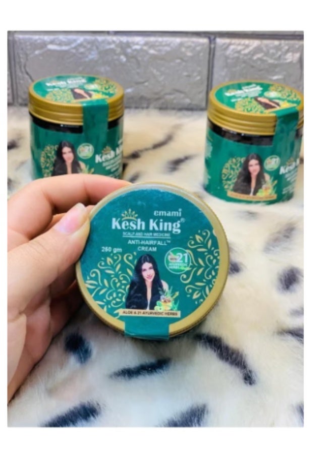 كيش كينج كريم كيش كينج لترميم وإصلاح الشعر التالف  Kesh King Hair Repair Cream بالأعشاب الطبيعية  تغذية وترطيب عميق للشعر - Image 3