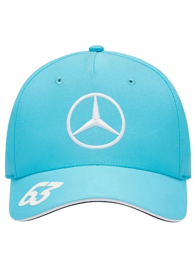 AMG Petronas Formula 1 Team George Russell Aqua Mercedes-AMG Petronas F1 Team Replica Driver Adjustable Hat