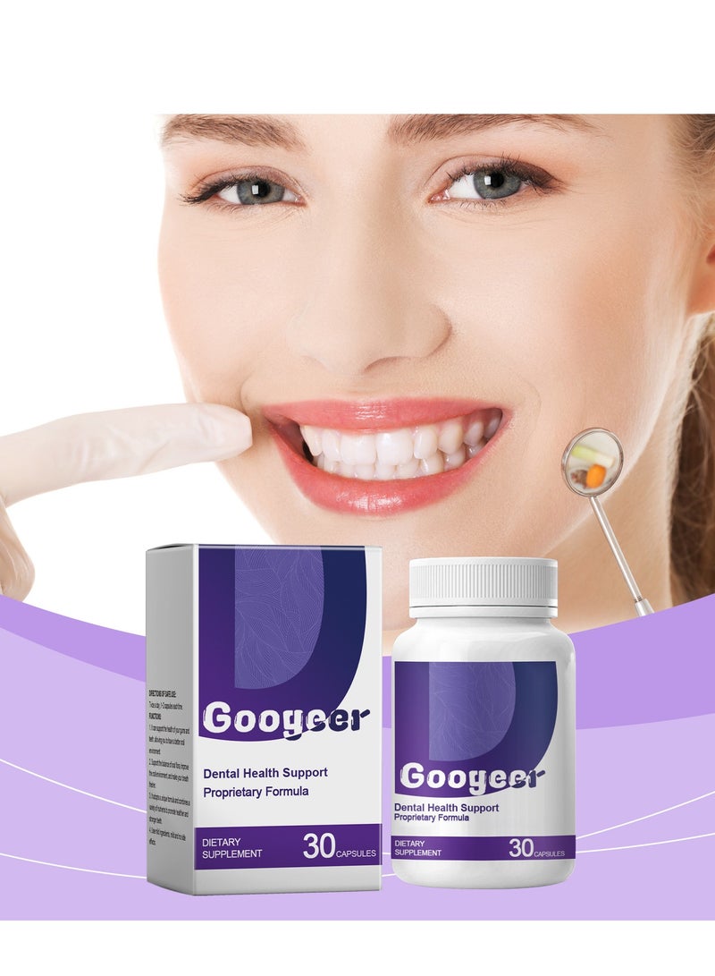 Googeer Bad Breath Treatment for Adults, Effective Mouth Capsules, Breath Freshener Capsules, Oral Care Capsules, Mouth Healthy Care,Dietary Supplement 30 Capsules  - Image 1