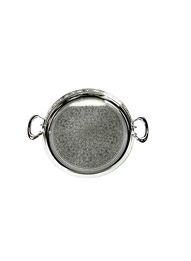 ZOLTEN Silverplated Large Size Round Tray - Image 3