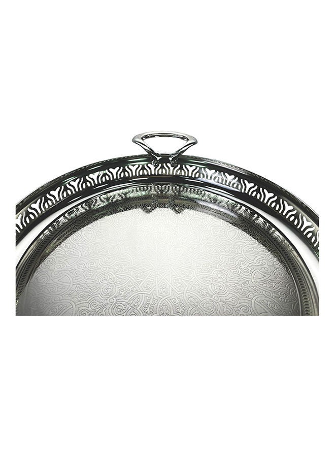 ZOLTEN Silverplated Large Size Round Tray - Image 4