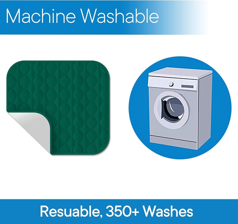 RMS Washable & Reusable Incontinence Chair Pad, Seat Protector, Bed Pad (Green) - Image 5