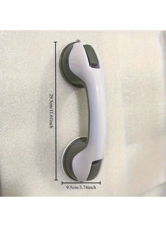 No Drill Shower Grab Bar with Slip Resistant Suction Cup Elderly Bath Rail Modern Shower Arm Bathtub Accessory Easy Installation Random Color Exquisite 1 Pack Plastic - Image 3