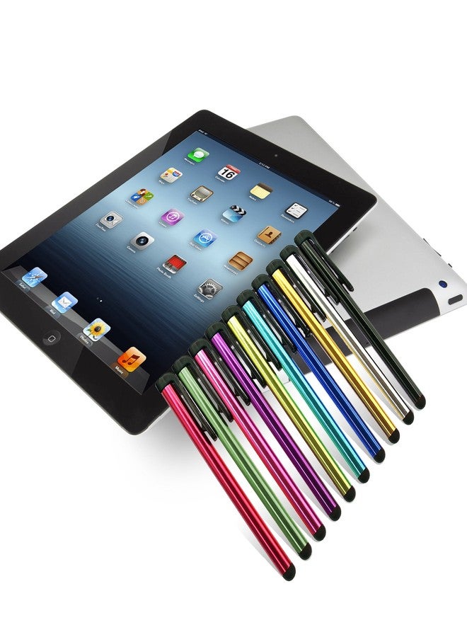 INNOLIFE Metal Stylus Touch Screen Pen Compatible with Apple iPhone 4 4S 5 5S 5C 6 6 Plus iPad Galaxy Tablet Smartphone PDA (10) - Image 3