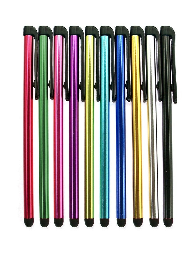 INNOLIFE Metal Stylus Touch Screen Pen Compatible with Apple iPhone 4 4S 5 5S 5C 6 6 Plus iPad Galaxy Tablet Smartphone PDA (10) - Image 1