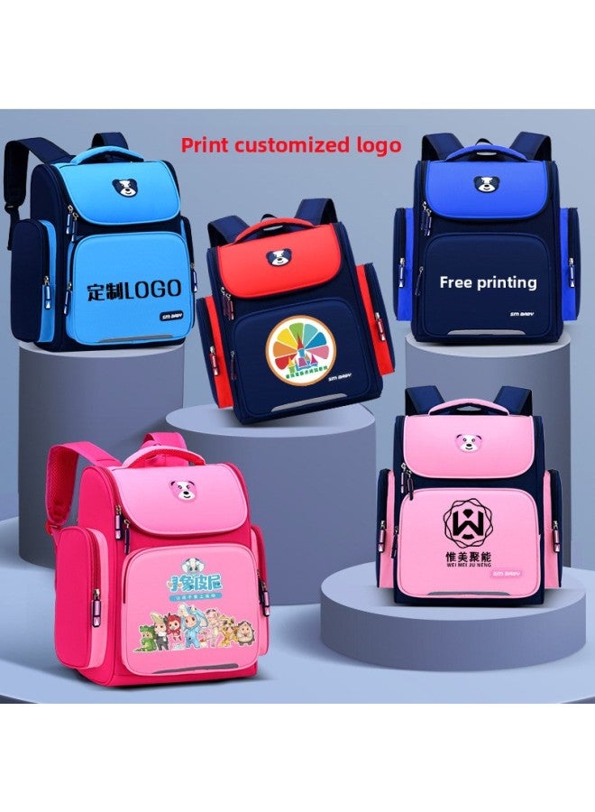 Children's Schoolbag Space Bag Backpack 1-3-6 Grade Primary School Students' Schoolbag Custom Printing Logo-Color:Pink Trumpet  - Image 2