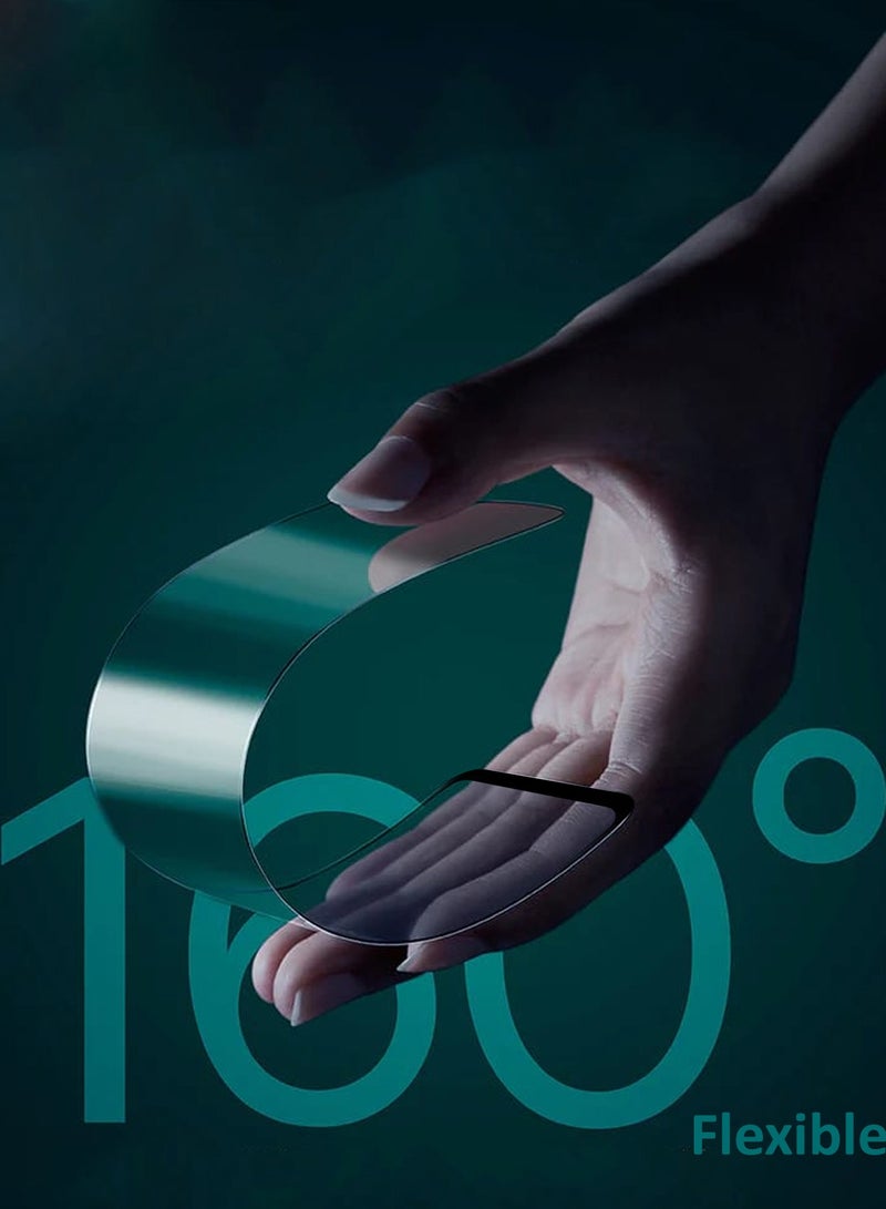 Wtech Huawei Nova Y72 4G 2024 Nano Ceramic Full Glue Full Cover Matte Flexible Screen Protector (MSCNMN) - Clear/Black - Image 5