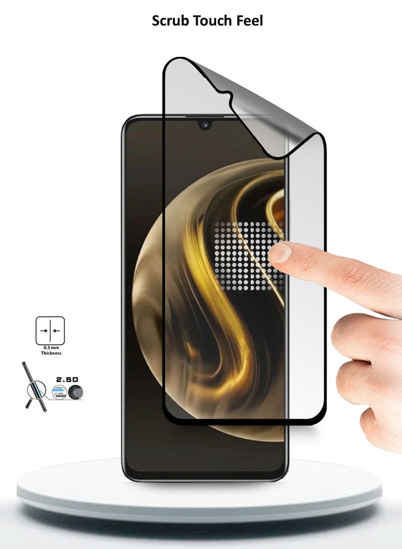 Wtech Huawei Nova Y72 4G 2024 Nano Ceramic Full Glue Full Cover Matte Flexible Screen Protector (MSCNMN) - Clear/Black - Image 4