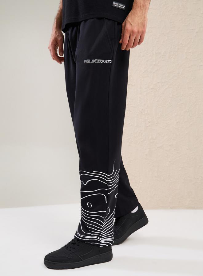 Styli Dune Runner Placement Print Relaxed Fit Joggers  - Image 2