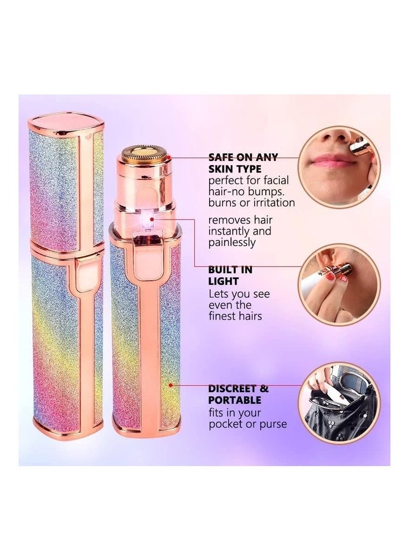 ELTRAZONE 2 in 1 Eyebrow Trimmer & Facial Hair Remover for Women, 2 in 1 Eyebrow Trimmer and 100% Painless Hair Remover with Light for Eyebrow, Nose, Lips, Face, Body  - Image 3