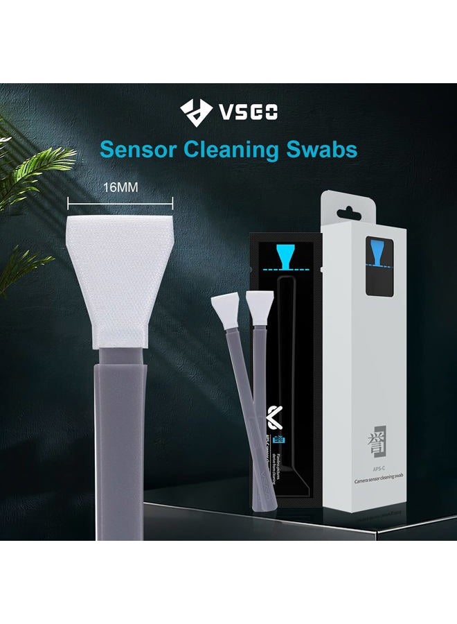 VSGO 12pcs APS-C Camera Sensor Cleaning Kit, Sensor Cleaning Swabs, Compatible with DSLR & SLR Digital Cameras (V-S02-12) - Image 2