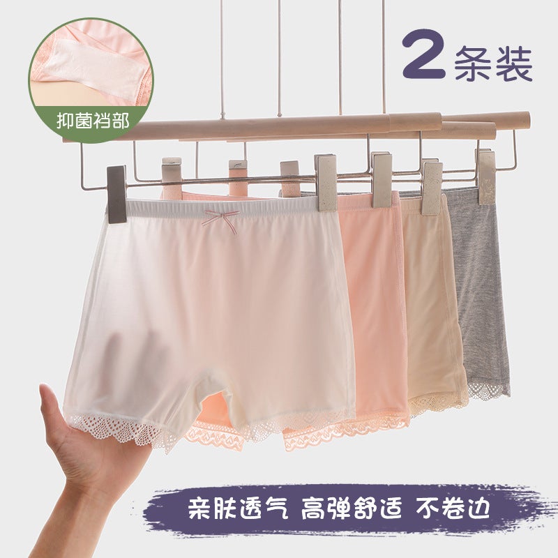 Girls' Safety Pants Modal Underwear Shorts Girls' Leggings Small And Medium-Sized Children'S Thin Anti-Light Three-Point Safety Pants - Image 4