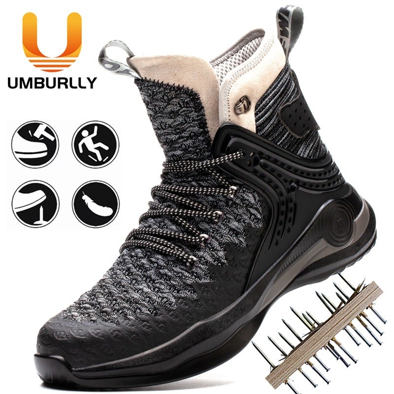 Protective Shoes Anti-Smashing Anti-Piercing Work Shoes Steel Toe Cap Safety Protective Shoes Safe - Image 2