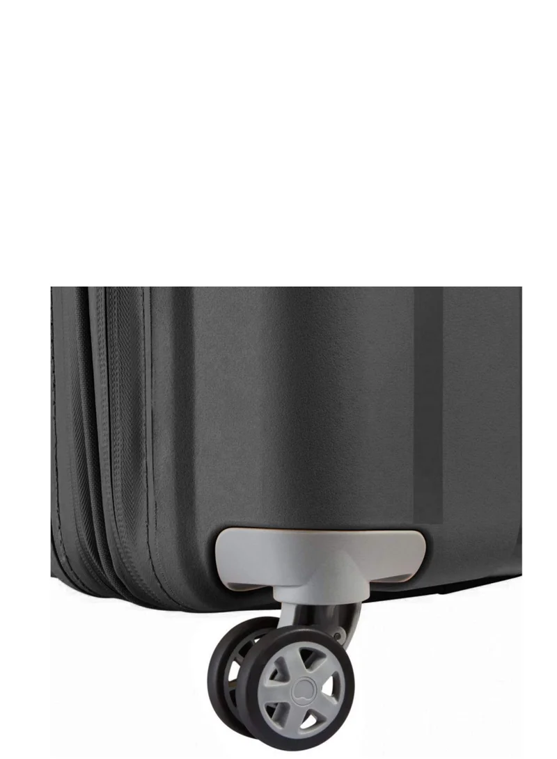 DELSEY Paris Recycled Clavel 55Cm Expandable 4 Double wheel Cabin Luggage Trolley Black