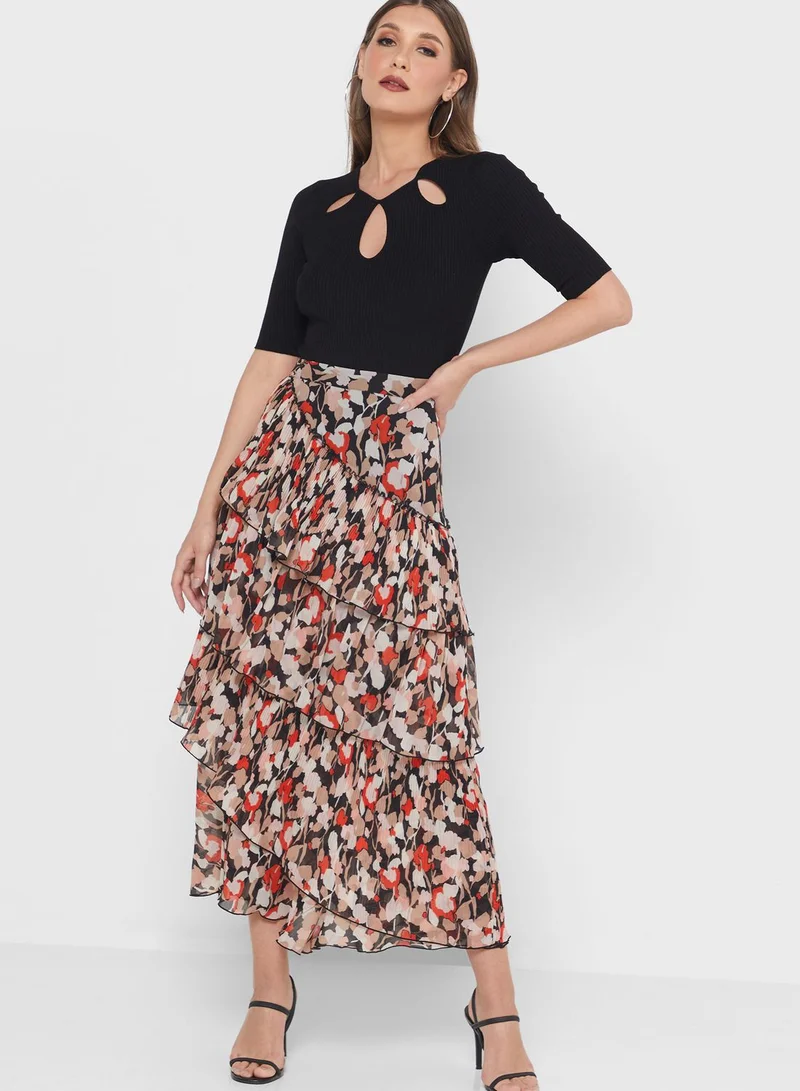 Ted Baker Pleated Midi Skirt