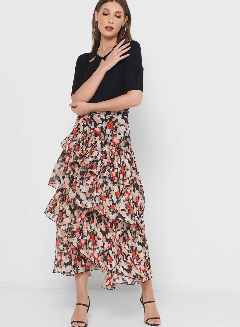 Ted Baker Pleated Midi Skirt
