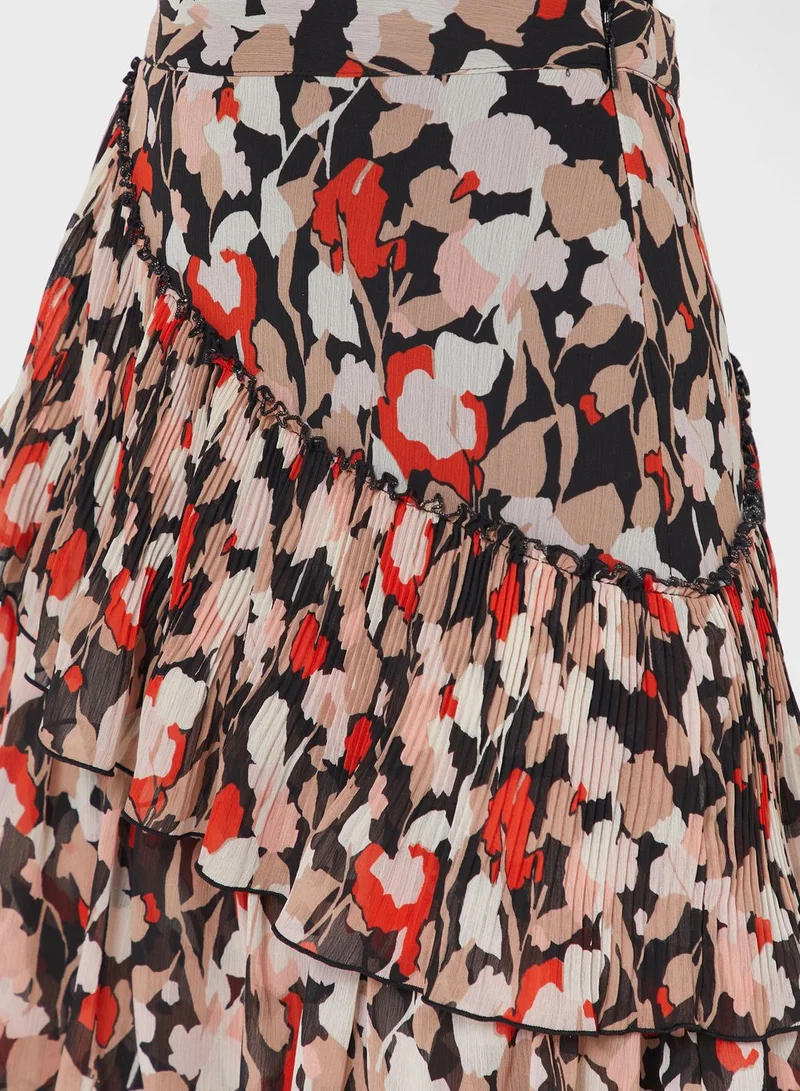 Ted Baker Pleated Midi Skirt