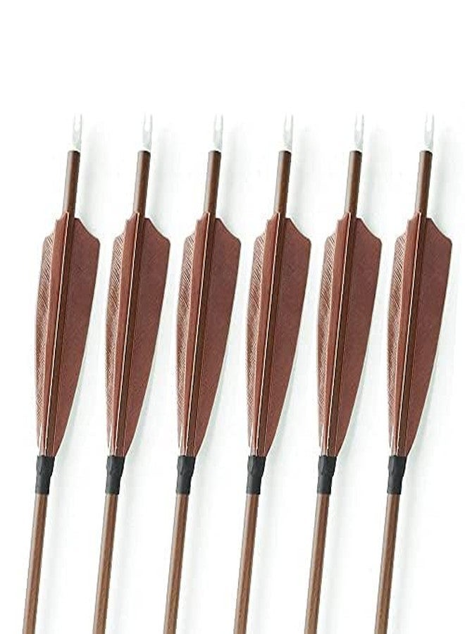 RedOak 31 inch Wood Grain Carbon Archery Arrows for Target Practice (6 pcs) - Spine 340 - Image 3