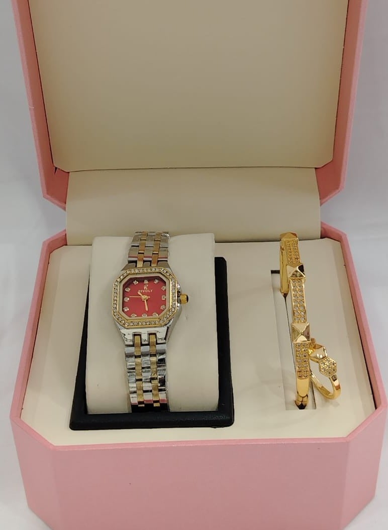 ساعه نسائي استيل استيل درجه اولى