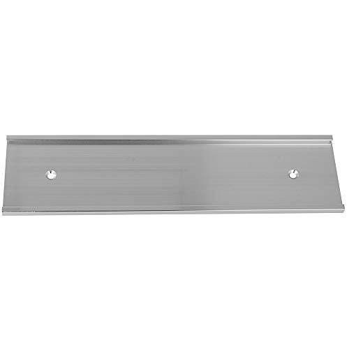 ExcelMark 2"x 8"Aluminum Wall Mounted Name Plate Holder - Office Business Door Sign Holder - Wall or Door - Silver - Image 2