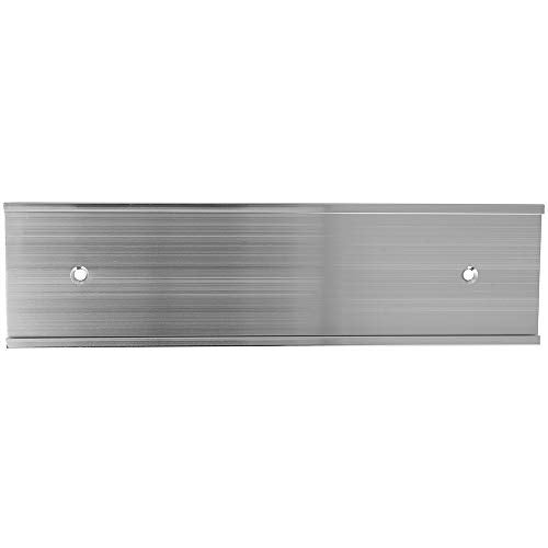 ExcelMark 2"x 8"Aluminum Wall Mounted Name Plate Holder - Office Business Door Sign Holder - Wall or Door - Silver - Image 5