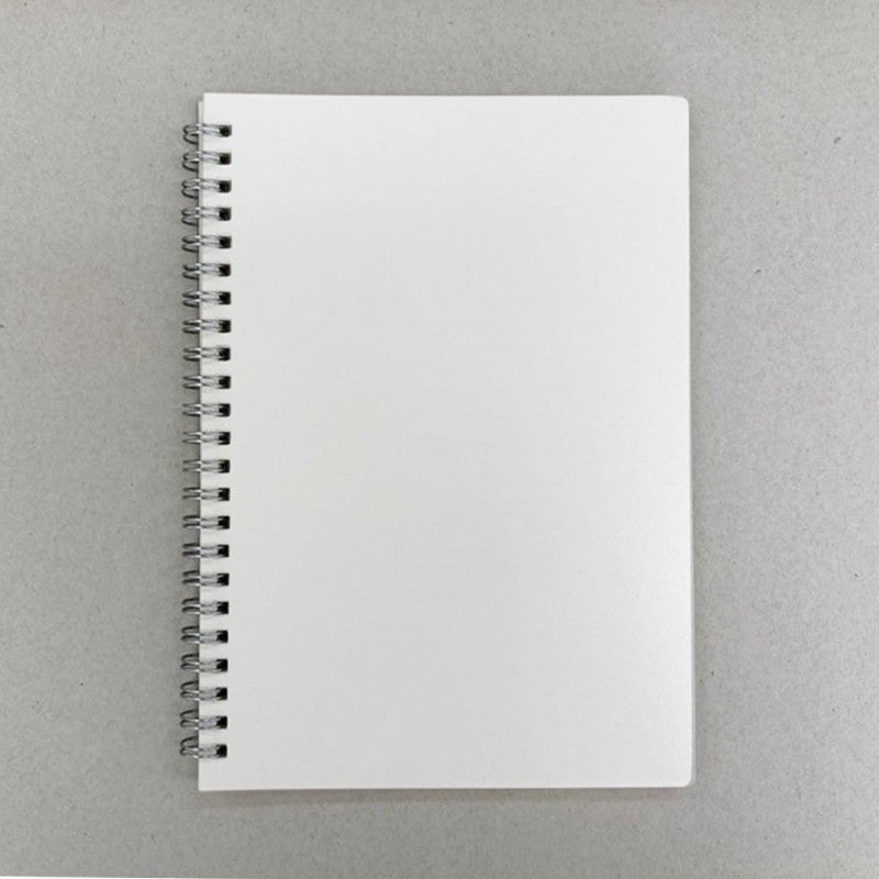 A5 W-Ring Notebook, 60 Sheets Spiral Bound Writing Notebook, Portable Ruled Journal for School, Office, Study & Daily Notes