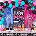 OurWarm Tik Tok Birthday Party Decorations 135Pcs Happy Birthday Decorations Includes Banner Fringe Backdrop Balloons Arch Tablecloth for Party Supplies - Image 2