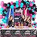 OurWarm Tik Tok Birthday Party Decorations 135Pcs Happy Birthday Decorations Includes Banner Fringe Backdrop Balloons Arch Tablecloth for Party Supplies - Image 4