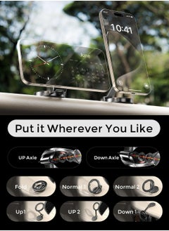 Dominy Car Phone Mount for MagSafe,Magnetic Car Phone Holder,360° Rotation Strong Magnet,Phone Holder for Car, Stand Hands Free Car Holder Phone Mount Car Fit for iPhone 15 14 13 12 Pro Max Plus Mini Magsafe Cases (Black)  - Image 5