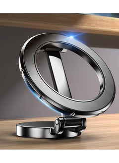 Dominy Car Phone Mount for MagSafe,Magnetic Car Phone Holder,360° Rotation Strong Magnet,Phone Holder for Car, Stand Hands Free Car Holder Phone Mount Car Fit for iPhone 15 14 13 12 Pro Max Plus Mini Magsafe Cases (Black)  - Image 1