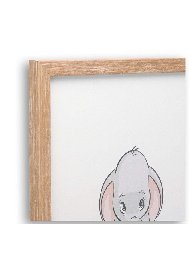 أوبن رود براندز ديكور حائط خشبي مؤطر على شكل فيل دامبو الصغير من ديزني - صورة فيل دامبو رائعة لغرفة الطفل أو الحضانة أو غرفة نوم الأطفال - Image 4