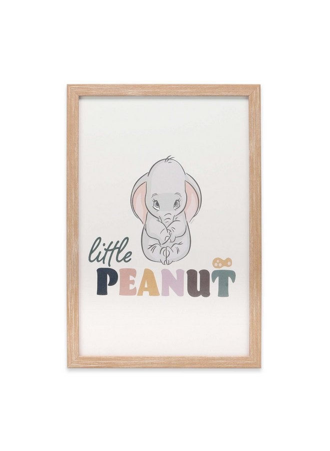 أوبن رود براندز ديكور حائط خشبي مؤطر على شكل فيل دامبو الصغير من ديزني - صورة فيل دامبو رائعة لغرفة الطفل أو الحضانة أو غرفة نوم الأطفال - Image 1