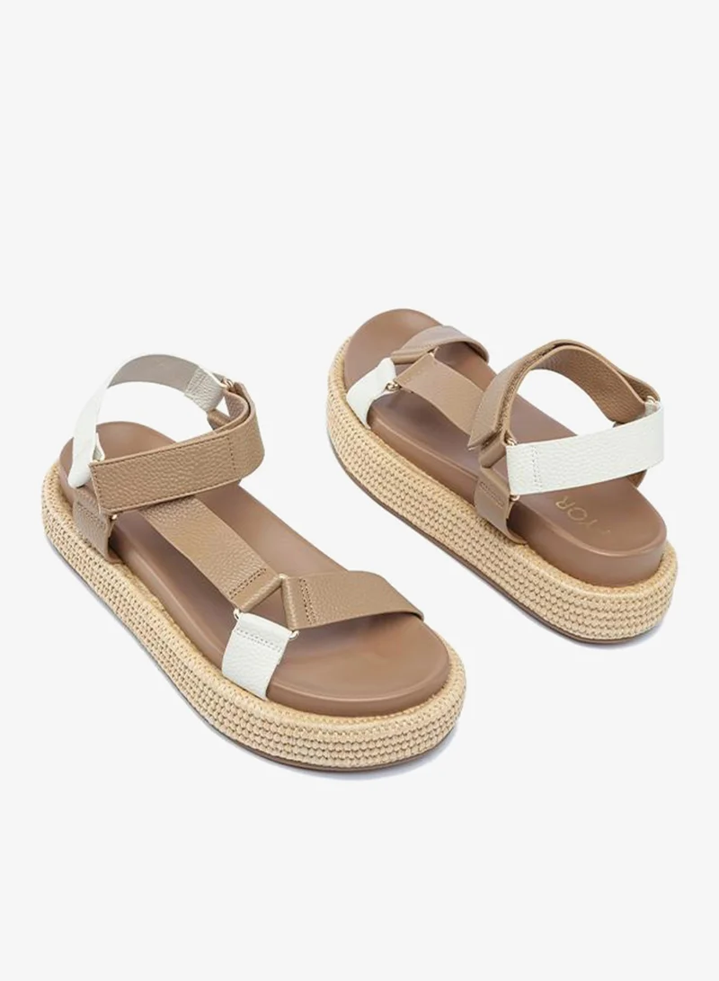 Fyor  Stylish Velcro Platform Sandal AJ 012 for Women | Best Price UAE