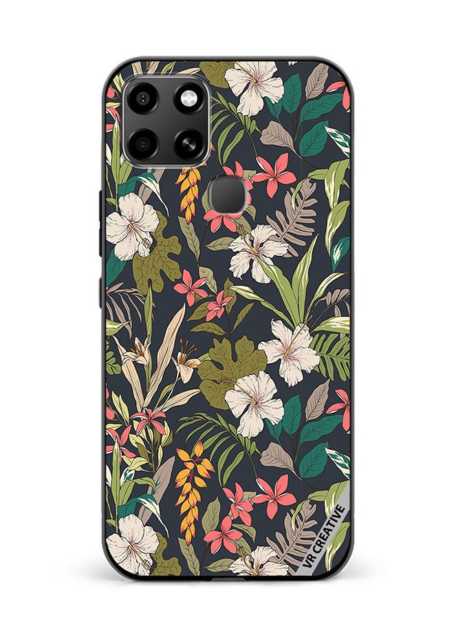 VR CREATIVE Protective Case Cover For Infinix Smart 6 Flower Design Multicolour - Image 1