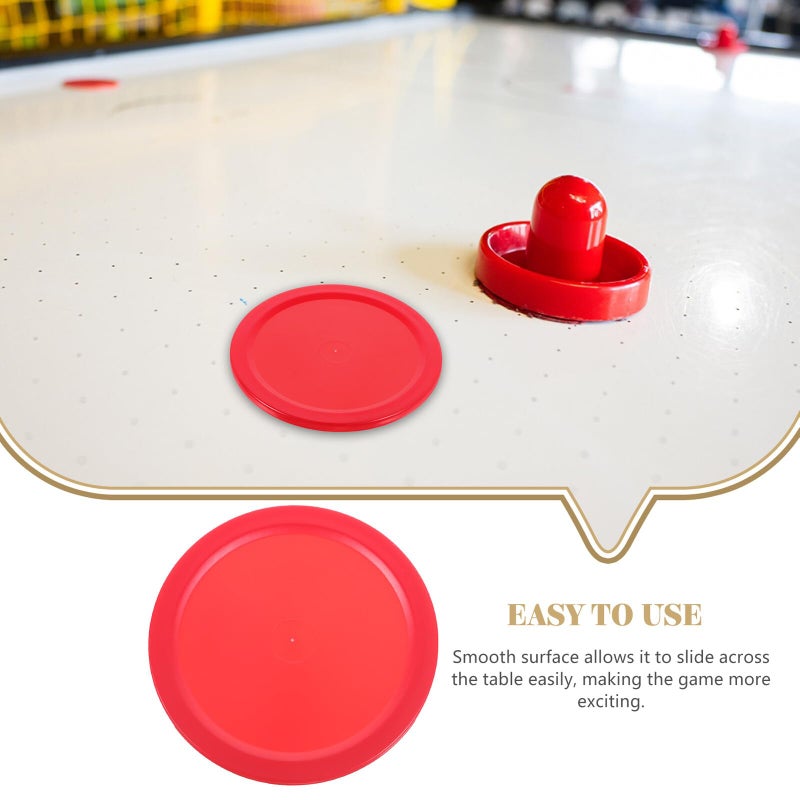 Red Air Hockey Pucks 5Pcs Plastic Replacement Pucks for Table Hockey Game Room - Image 4
