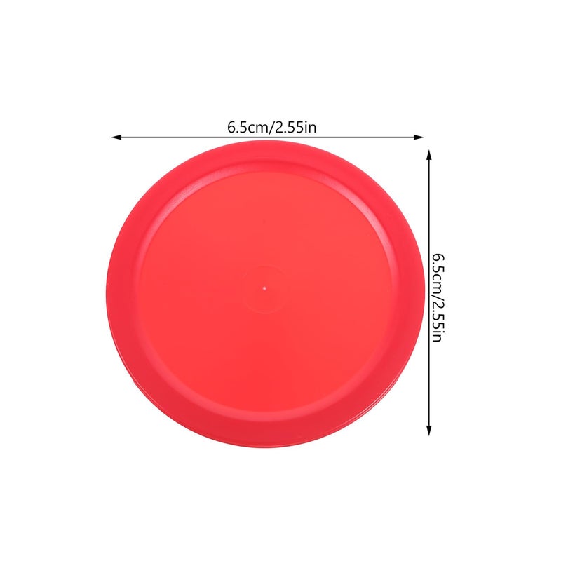 Red Air Hockey Pucks 5Pcs Plastic Replacement Pucks for Table Hockey Game Room - Image 3