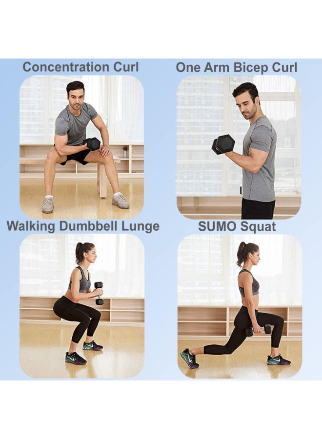 Hex Dumbbells 15 kg - Set of 2 - Image 3