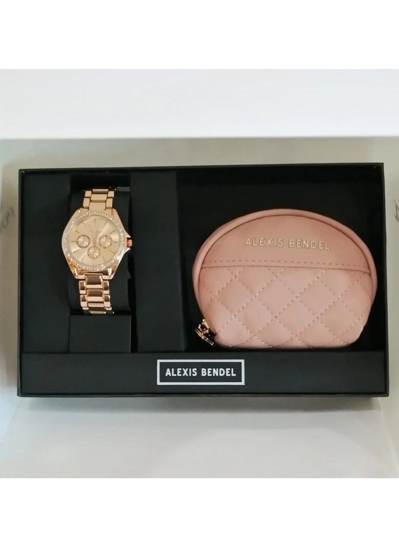 Alexis Bendel Alexis Bendel Women's Watch and Wallet Set  Rose Gold Steel A0979R-42-C29