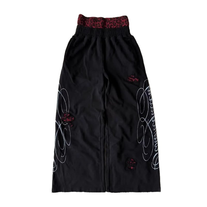 Men's Retro Y2K Loose Fit Sweatpants With Letter Print - Image 5