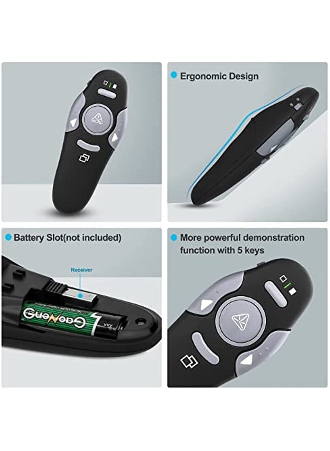 Pointer Presentations Wireless Presentations 2.4 GHz With USB Receiver For PowerPoint Windows Prezi Keynote Mac Laptop - Image 3