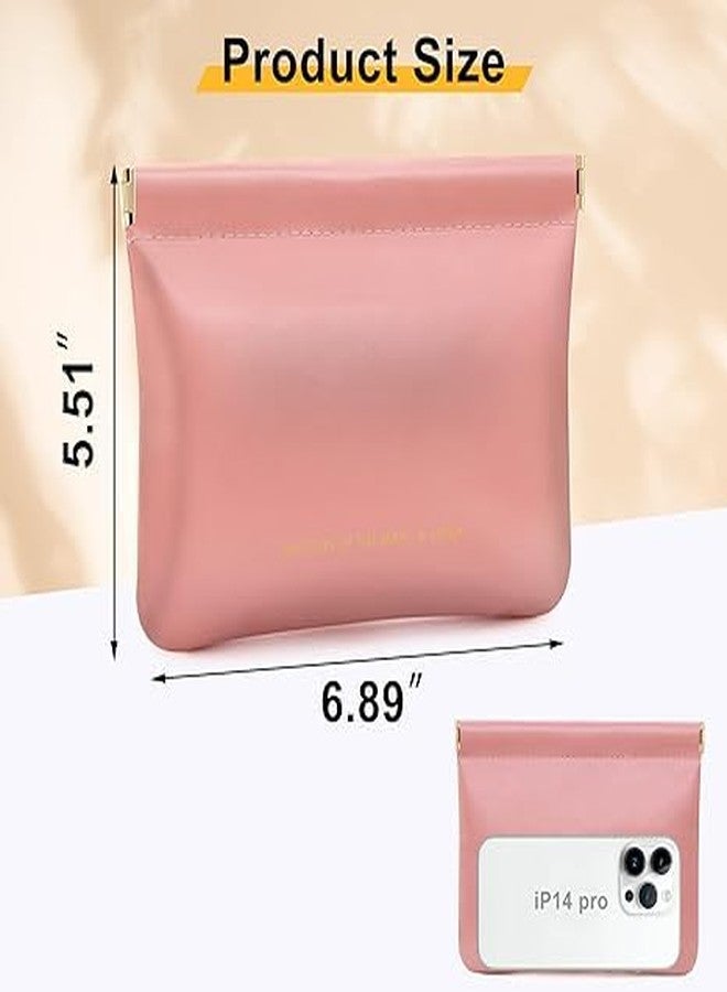 DREHOTRY Makeup Pouch for Women | Waterproof Makeup Bag for Purse, Coin Pouch, and Travel Organizer Case (Pack of 2, Pink) - Image 4