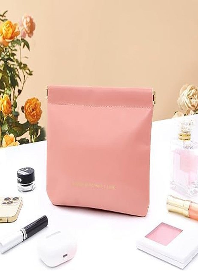 DREHOTRY Makeup Pouch for Women | Waterproof Makeup Bag for Purse, Coin Pouch, and Travel Organizer Case (Pack of 2, Pink) - Image 5
