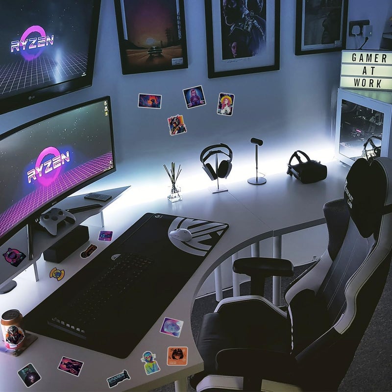QTL Stickers 75pcs Cyberpunk Stickers for Adults Vaporwave Stickers for Laptop Vaporwave Stickers for Water Bottle Waterproof Stickers - Image 2