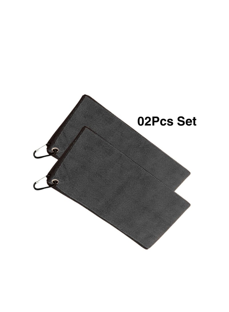 Liying Barista Cleaning Towel with Hook Set Pack of 2pcs, 30 * 60cm Mirco Fiber Cloth for Cleaning Espresso Coffee Machine Steam Wand and Coffee Bar Counter (Grey) - Image 3